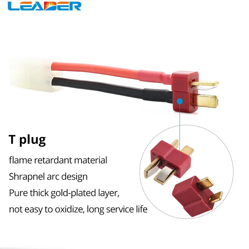 LEADER SOLAR Wholesale 50 Pcs/Lot Tamiya Connector To Dean T Plug Adapter with 14AWG 60MM Charge Cable for RC Model DZ0206 CE
LEADER SOLAR Wholesale 50 Pcs/Lot Tamiya Connector To Dean T Plug Adapter with 14AWG 60MM Charge Cable for RC Model DZ0206 CE
