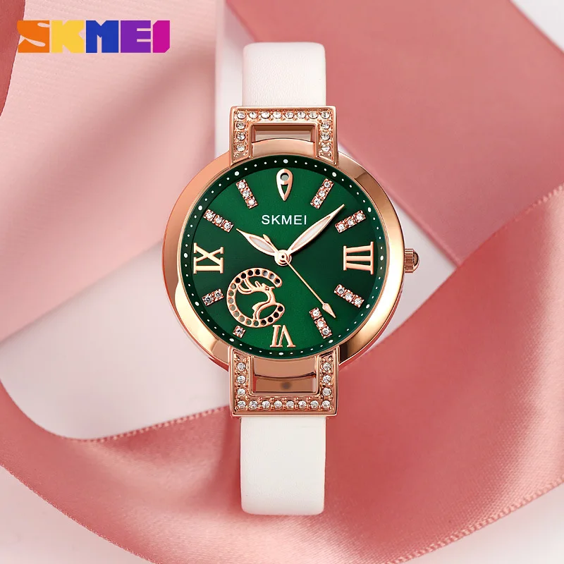 SKMEI Sky Star Diamond Women's Quartz Watches Waterproof Fashion Leather Strap Beautiful Quartz Watch For Women
SKMEI Sky Star Diamond Women's Quartz Watches Waterproof Fashion Leather Strap Beautiful Quartz Watch For Women