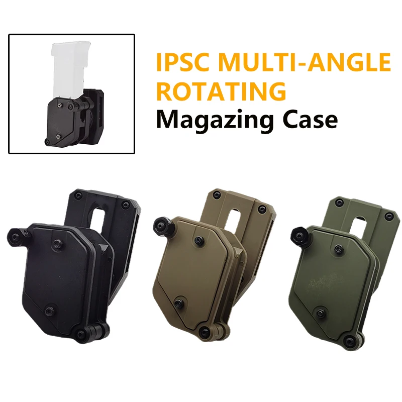 Tactical IPSC Magazine Case Pouch Holster 360 Adjustment Multi-angle Rotating Pistol Holder Belt 9MM P1 G17 Hunting Accessories
Tactical IPSC Magazine Case Pouch Holster 360 Adjustment Multi-angle Rotating Pistol Holder Belt 9MM P1 G17 Hunting Accessories