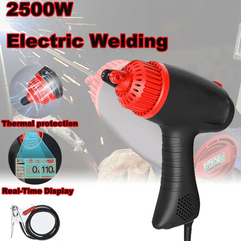 

220V 2500W Portable Electric Welding Machine Digital Display Household Welder Current Adjustable Multifunctional Eu Plug