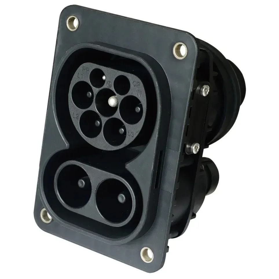 European Standard CCS2 DC Fast Charging Socket Super Charging 200A European Standard Type2 Electric Car Gun Holder
European Standard CCS2 DC Fast Charging Socket Super Charging 200A European Standard Type2 Electric Car Gun Holder