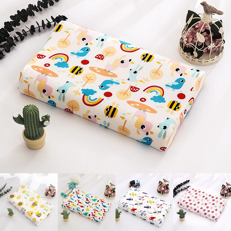 

Child Cotton Latex Pillow Cover Kid Memory Foam Pillowcase Baby Cushion Cover 27x44/30x50cm Latex Pillow Case Cover for Bedroom