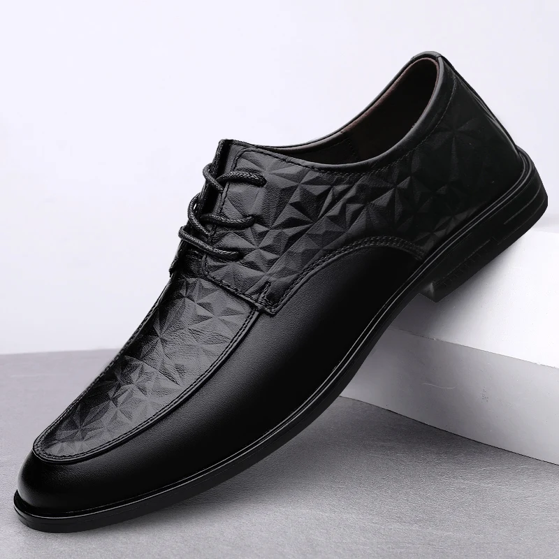 High Quality Brand Men's Genuine Leather Shoes Men's Lace Up Men's Business Shoes Non Slip Men's Formal Shoes Breathable
High Quality Brand Men's Genuine Leather Shoes Men's Lace Up Men's Business Shoes Non Slip Men's Formal Shoes Breathable