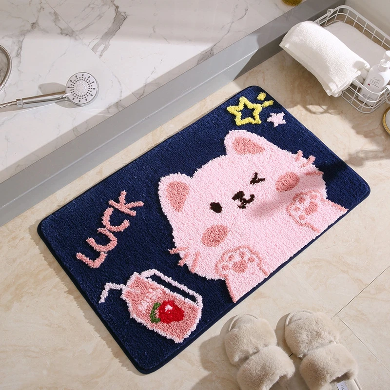 Cute Cartoon Bath Mat Flocking Cat Dog Bear Rabbit Decor Absorbent Shaggy Anti-Slip Carpet Bedroom Kitchen Toilet Soft Foot Pad
Cute Cartoon Bath Mat Flocking Cat Dog Bear Rabbit Decor Absorbent Shaggy Anti-Slip Carpet Bedroom Kitchen Toilet Soft Foot Pad