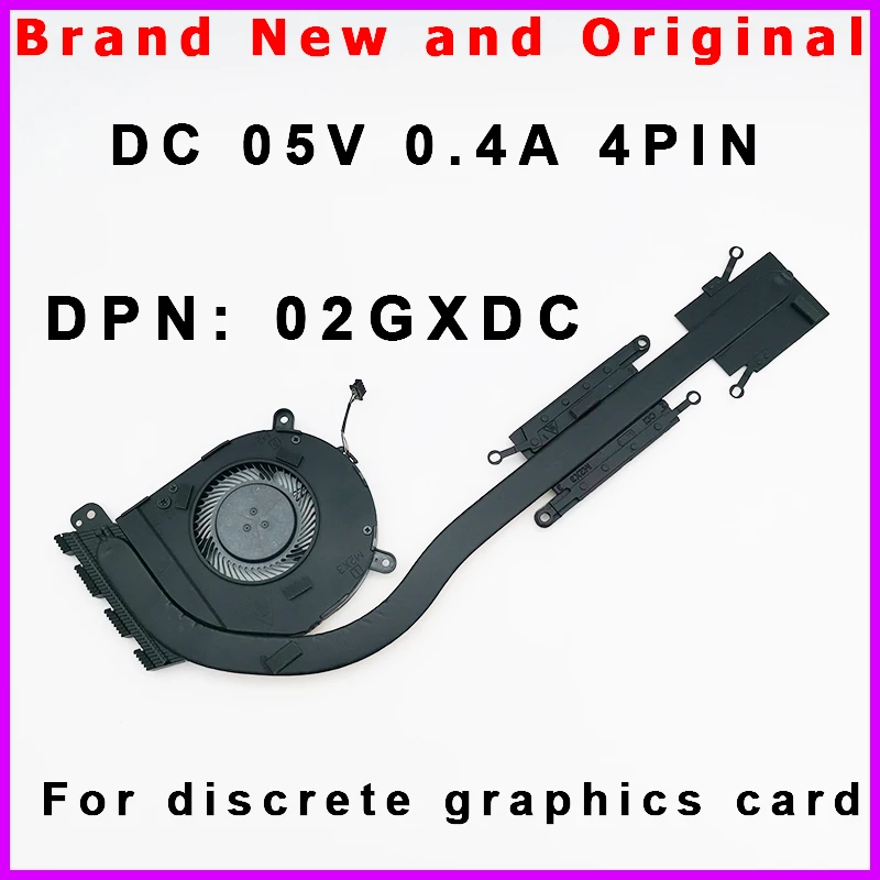 New Laptop CPU Heatsink Cooler Fan Radiator For DELL Latitude 5400 5401 5402 5405 02GXDC 0T9T4M EG50050S1-CE90-S9A DC 5V 0.4A New Laptop CPU Heatsink Cooler Fan Radiator For DELL Latitude 5400 5401 5402 5405 02GXDC 0T9T4M EG50050S1-CE90-S9A DC 5V 0.4A