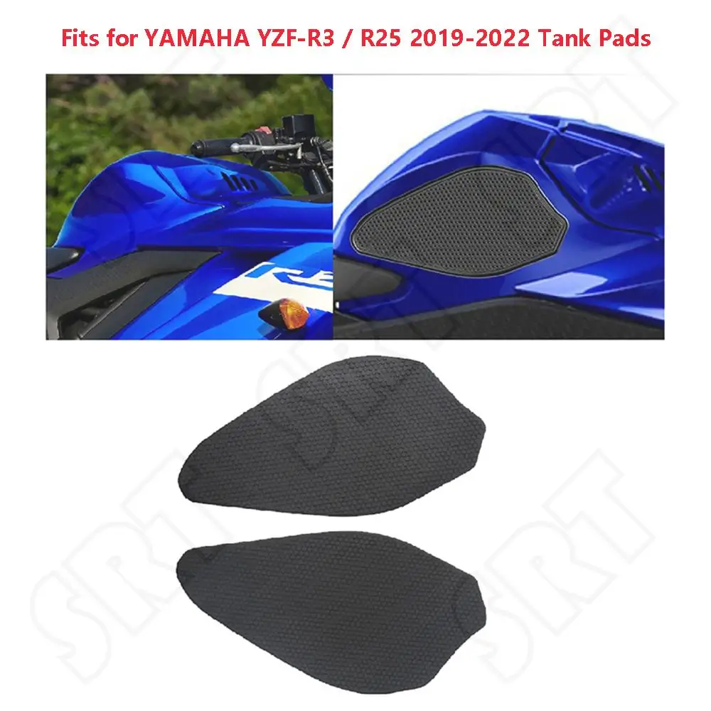 

Подходит для Yamaha YZF R3 R25 YZF-R3 ABS 2019-2023 мотоциклетная прокладка, боковой топливный бак, сцепление на колено, Противоскользящие прокладки
