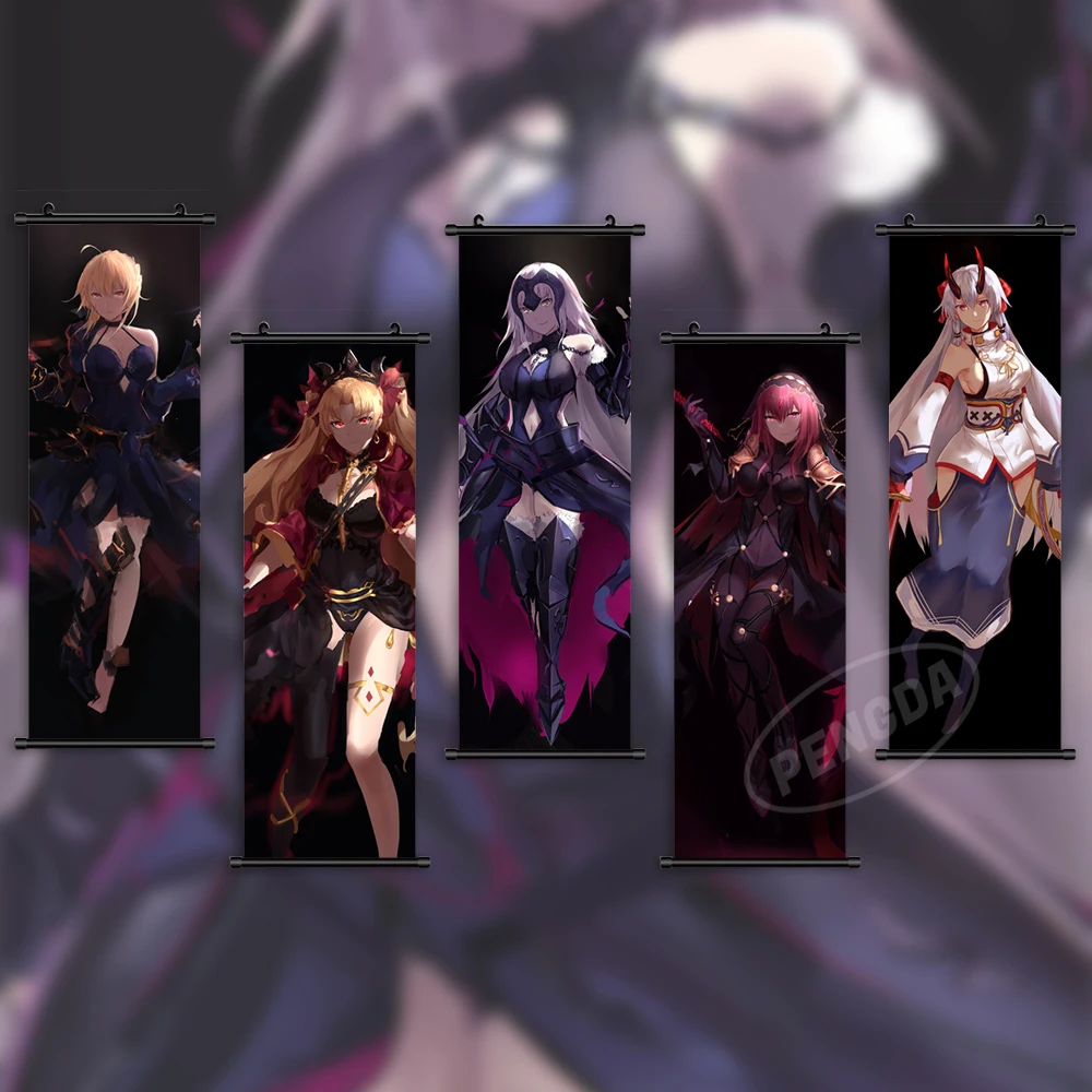 

Wall Art Fate Grand Order Picture Mural Tomoe Gozen Poster Scroll Ereshkigal Hanging Painting Anime Canvas Print Home Decor Gift
