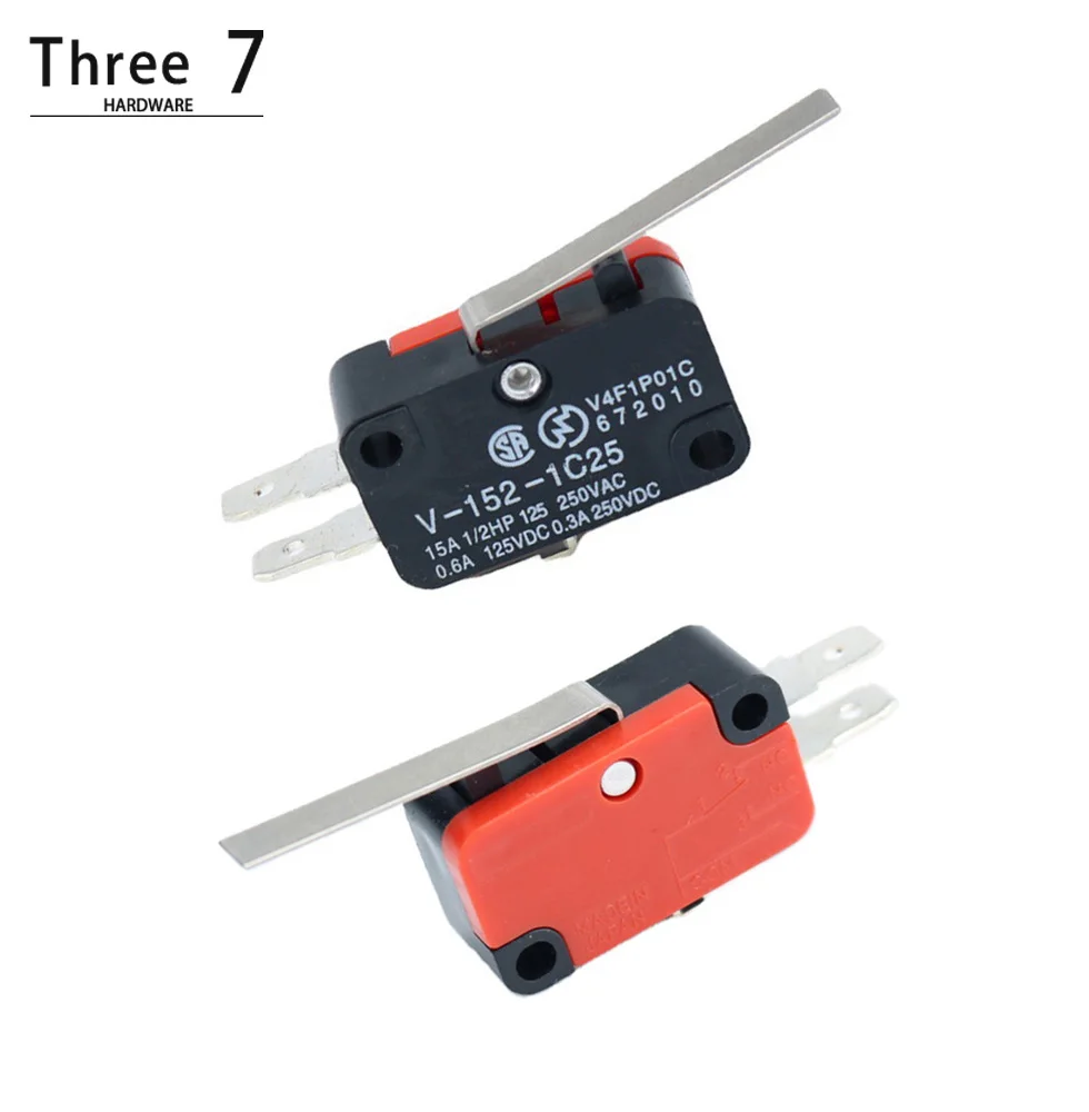 10pcs microswitches v-152-1c25, 15A limit switch, mechanical travel switch, contact type, small self reset
10pcs microswitches v-152-1c25, 15A limit switch, mechanical travel switch, contact type, small self reset