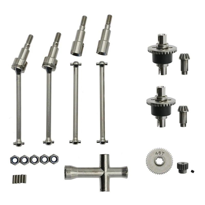 

Metal Differential And Drive Shaft Set Accessories For SCY 16101 16102 16103 16201 Pro 1/16 Brushless RC Car Upgrade Parts