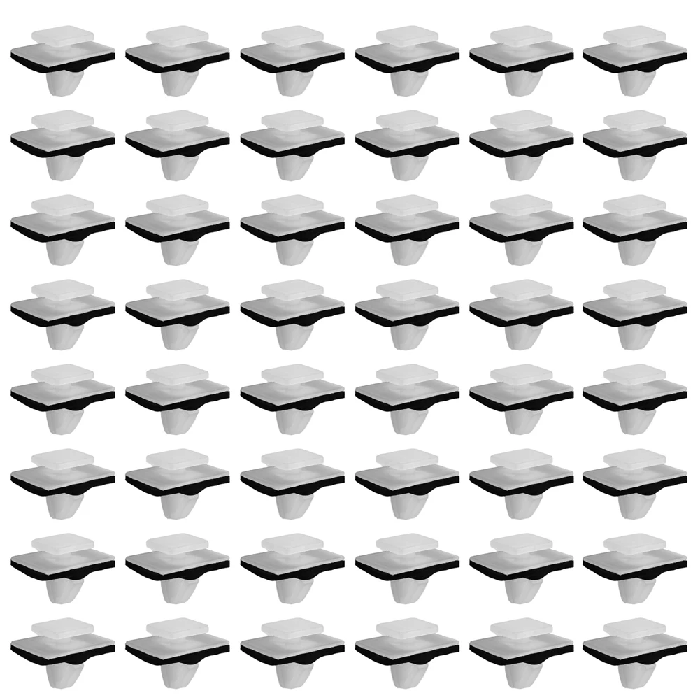 

For Hyundai 87756-2E000 Retainer With Sealer Rivet Clips White Nylon 50pcs Moulding Rocker Durable Newest Latest Stock