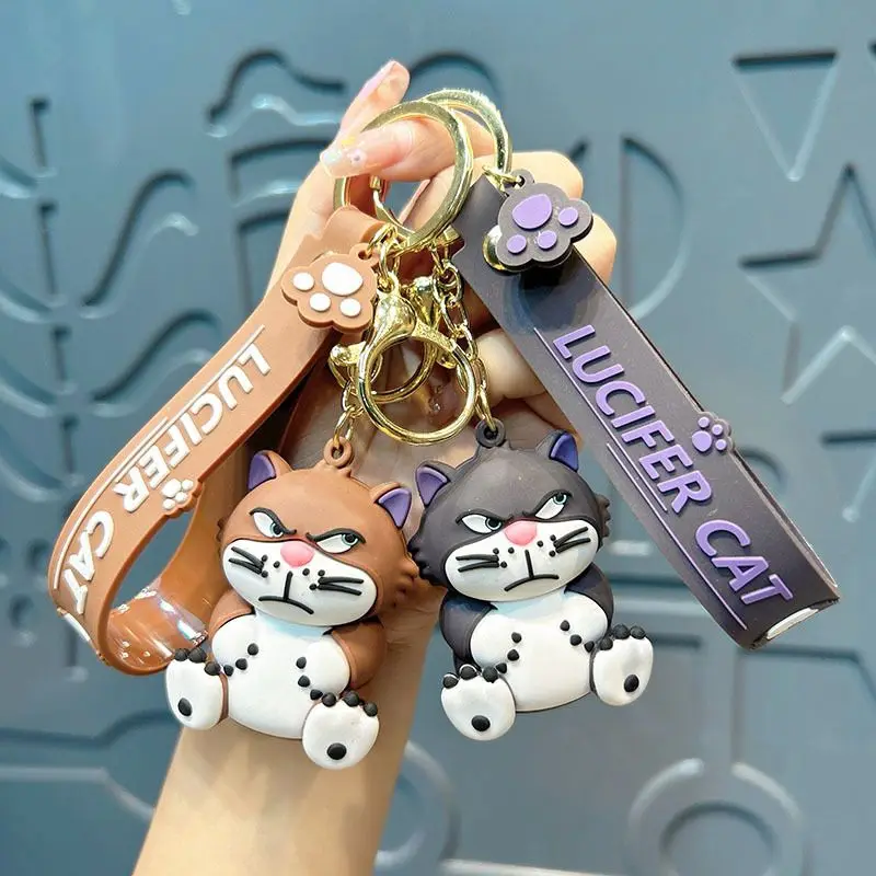 Lucifer cat male and female couple new cute and funny creative cartoon three-dimensional doll keychain bag decoration pendant
Lucifer cat male and female couple new cute and funny creative cartoon three-dimensional doll keychain bag decoration pendant
