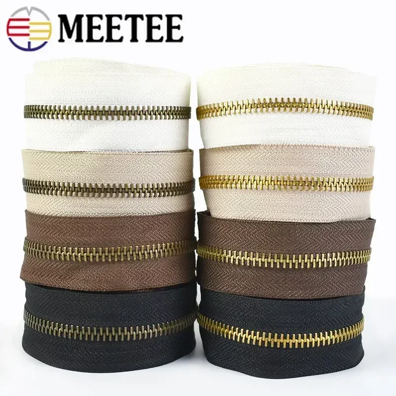 1/2/3Meters Meetee 5# Metal Zipper By The Meter Garment Shoes Zippers Sewing Bag Clothes Zips Repair Kit DIY Tailor Accessories
1/2/3Meters Meetee 5# Metal Zipper By The Meter Garment Shoes Zippers Sewing Bag Clothes Zips Repair Kit DIY Tailor Accessories