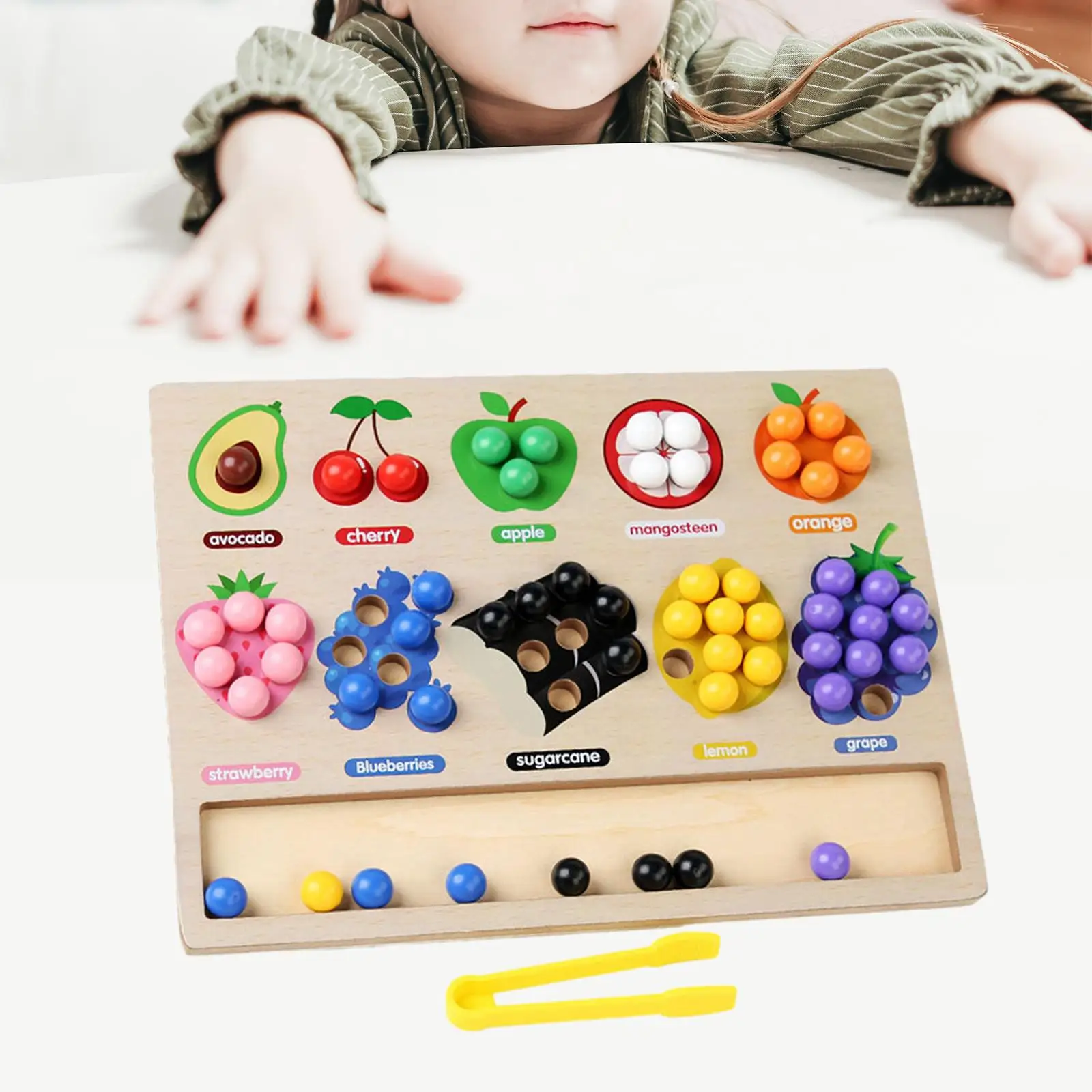 Color Sorting Toy Matching Wooden Clip Beads Counting Matching Montessori Toy for Kindergarten 3 Year Old+ Classroon Kids Gifts
Color Sorting Toy Matching Wooden Clip Beads Counting Matching Montessori Toy for Kindergarten 3 Year Old+ Classroon Kids Gifts