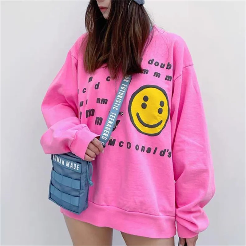 CPFM Co Branded Four Eyes Cartoon Smiling Face Foam Letter Men's And Women's Loose Relaxed Round Neck Sweater
CPFM Co Branded Four Eyes Cartoon Smiling Face Foam Letter Men's And Women's Loose Relaxed Round Neck Sweater