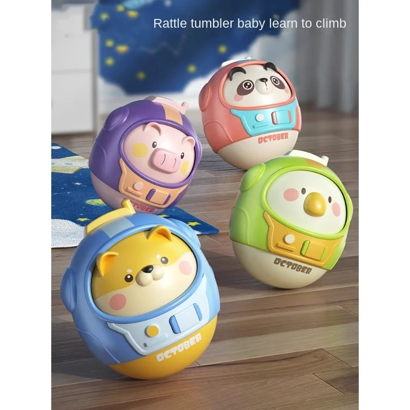 

Cartoon Tumbler Toy Model Baby Can Bite Children Early Education Baby Puzzle Boy Girl Birthday Gift Children's Day Gift