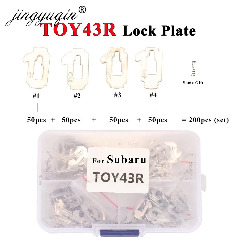jingyuqin 200PCS/set Lock Reed Plates TOY43R For Subaru Repair Kits Locksmith Car Key Tools 4 Types Each 50pcs Repair Kits
jingyuqin 200PCS/set Lock Reed Plates TOY43R For Subaru Repair Kits Locksmith Car Key Tools 4 Types Each 50pcs Repair Kits