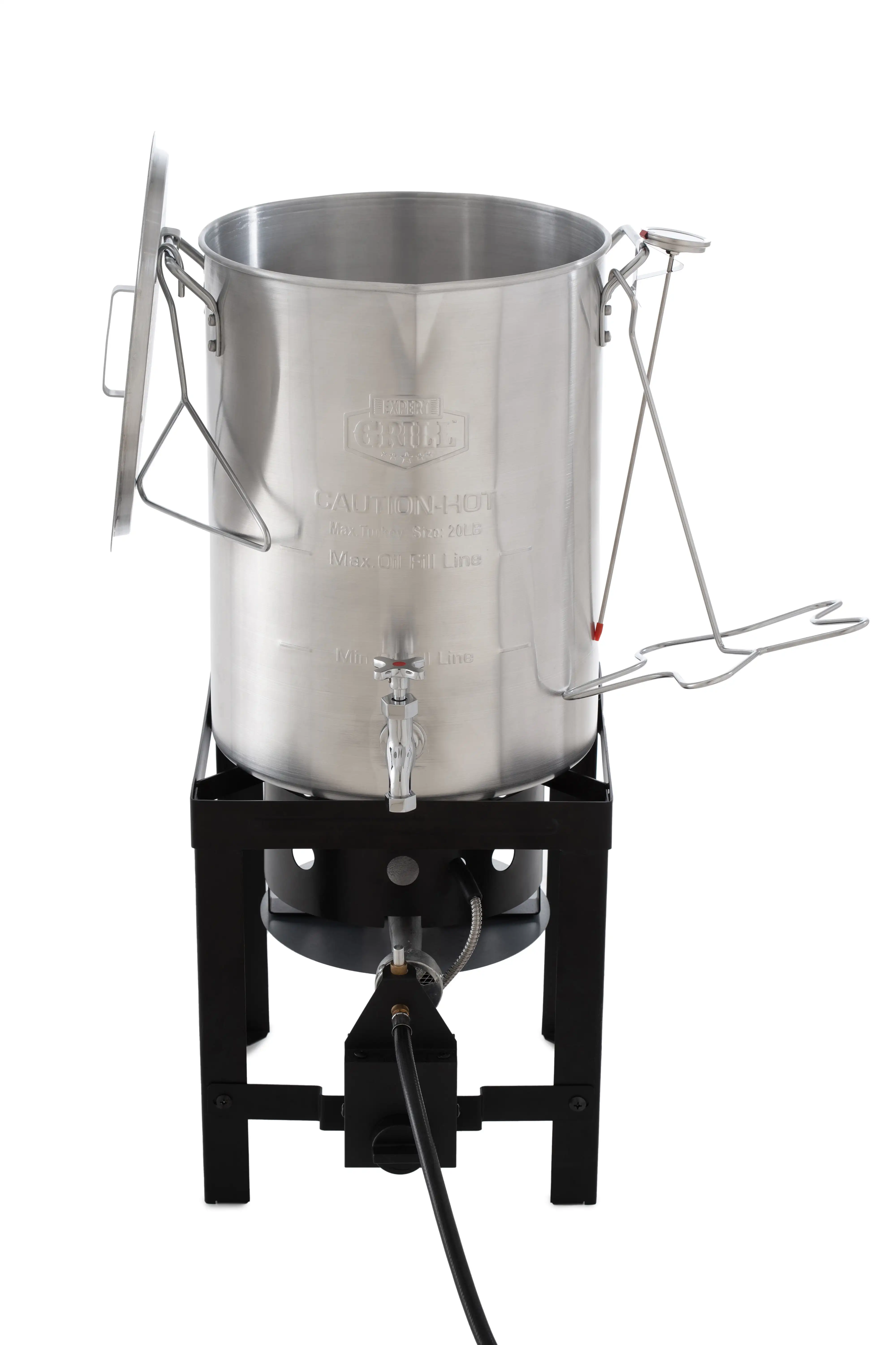 Expert Grill 30qt Turkey Fryer with Spigot Regulator & 15 Minut Auto Shut-off Safety Timer
Expert Grill 30qt Turkey Fryer with Spigot Regulator & 15 Minut Auto Shut-off Safety Timer