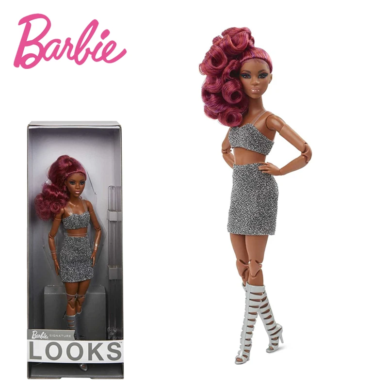Barbie Signature Barbie Looks Doll Petite Red Hair Fully Posable Fashion Doll Wearing Glittery Crop Top & Skirt Action Gift Toy
Barbie Signature Barbie Looks Doll Petite Red Hair Fully Posable Fashion Doll Wearing Glittery Crop Top & Skirt Action Gift Toy