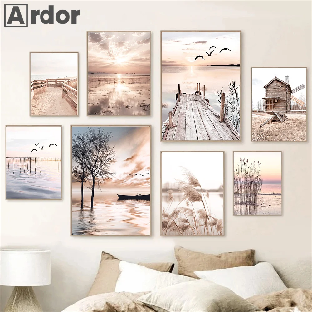 Beach Sunset Seagull Wooden Bridge Hay Reed Wall Art Canvas Painting Nordic Posters And Prints Pictures Living Room Home Decor
Beach Sunset Seagull Wooden Bridge Hay Reed Wall Art Canvas Painting Nordic Posters And Prints Pictures Living Room Home Decor