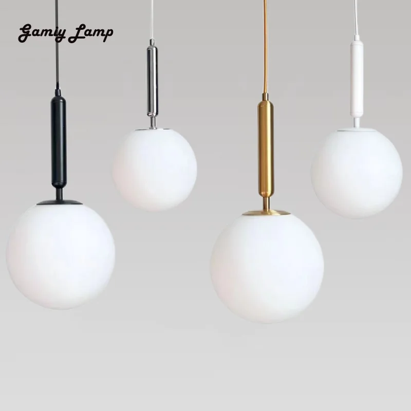 Modern Glass Ball LED Pendant Lamp Fixtures Creative Bedside Indoor Bedroom Hanging Lights Luminaire Dining Room Decoration
Modern Glass Ball LED Pendant Lamp Fixtures Creative Bedside Indoor Bedroom Hanging Lights Luminaire Dining Room Decoration