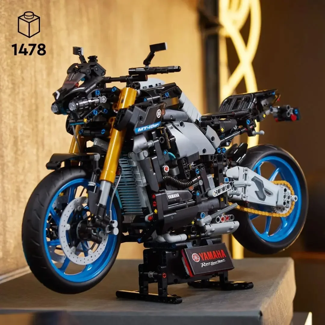 

1478 шт., YaMaHa MT-10 SP мотоцикл Moc 42159, технические кирпичи, строительные блоки, игрушки для детей, рождественские подарки на день рождения, кирпичи, машина