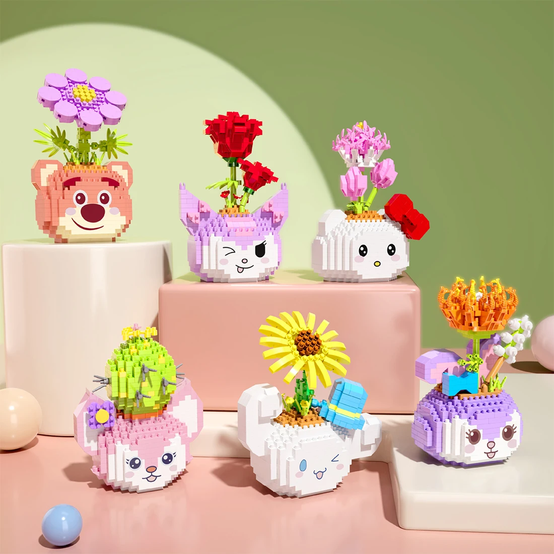 Eternal flower Magic Blocks 3D Cartoon Disney Flowerpot Sunflower Rose Cactus Model Mini Assembled Puzzle Bricks For Child Toys
Eternal flower Magic Blocks 3D Cartoon Disney Flowerpot Sunflower Rose Cactus Model Mini Assembled Puzzle Bricks For Child Toys