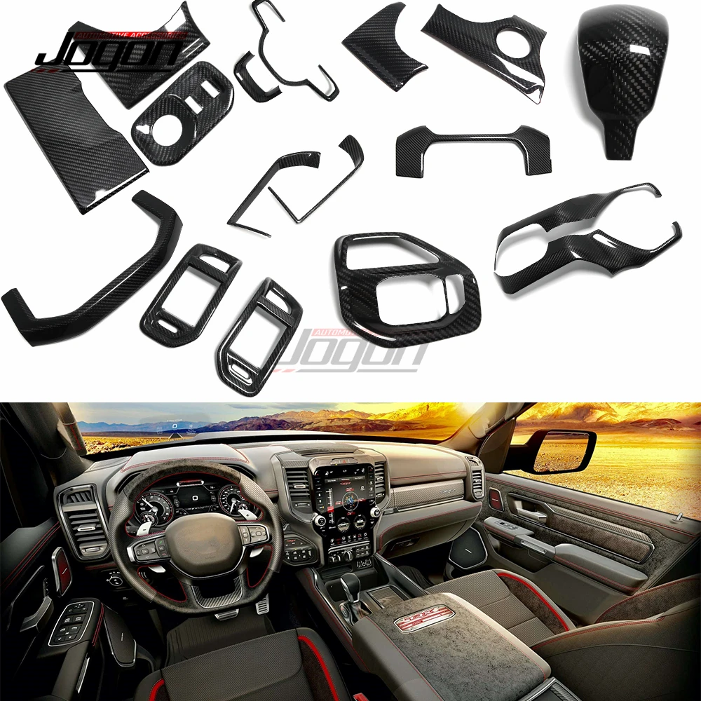 Dry Carbon Car Interior Steering Wheel Frame Dashboard Gear Shift Panel Rear Water Cup Sticker For Dodge RAM 1500 TRX 2019-2023
Dry Carbon Car Interior Steering Wheel Frame Dashboard Gear Shift Panel Rear Water Cup Sticker For Dodge RAM 1500 TRX 2019-2023