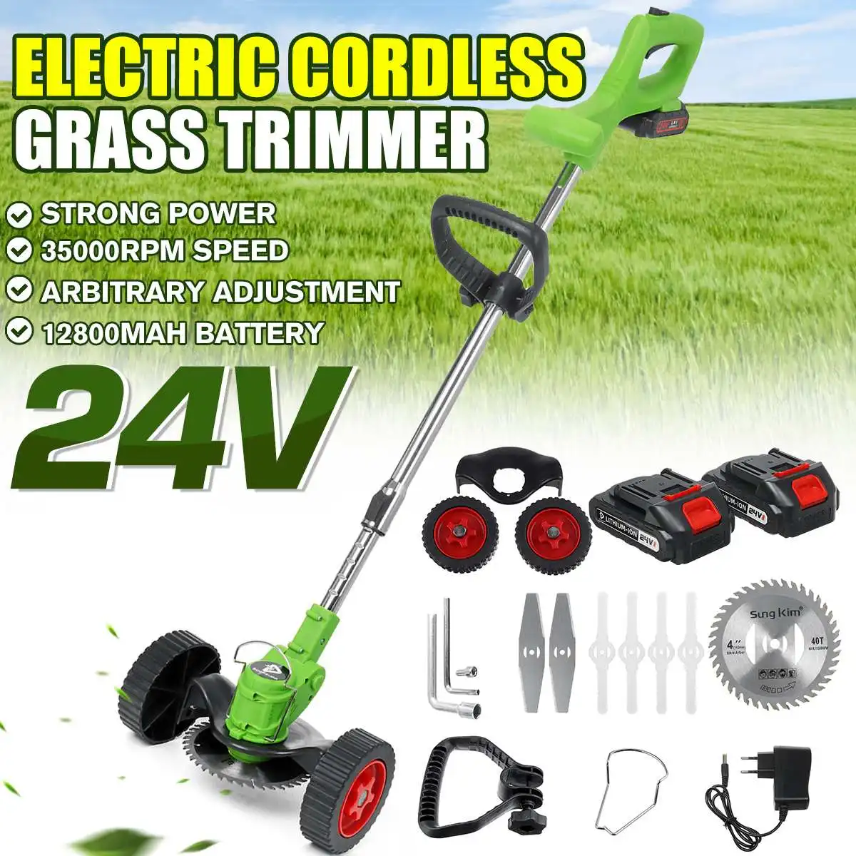 1880W Electric Grass Trimmer Cordless Lawn Mower Power Hedge Trimmer Length Adjustable Garden Pruning Tool With 12800mAh Battery
1880W Electric Grass Trimmer Cordless Lawn Mower Power Hedge Trimmer Length Adjustable Garden Pruning Tool With 12800mAh Battery