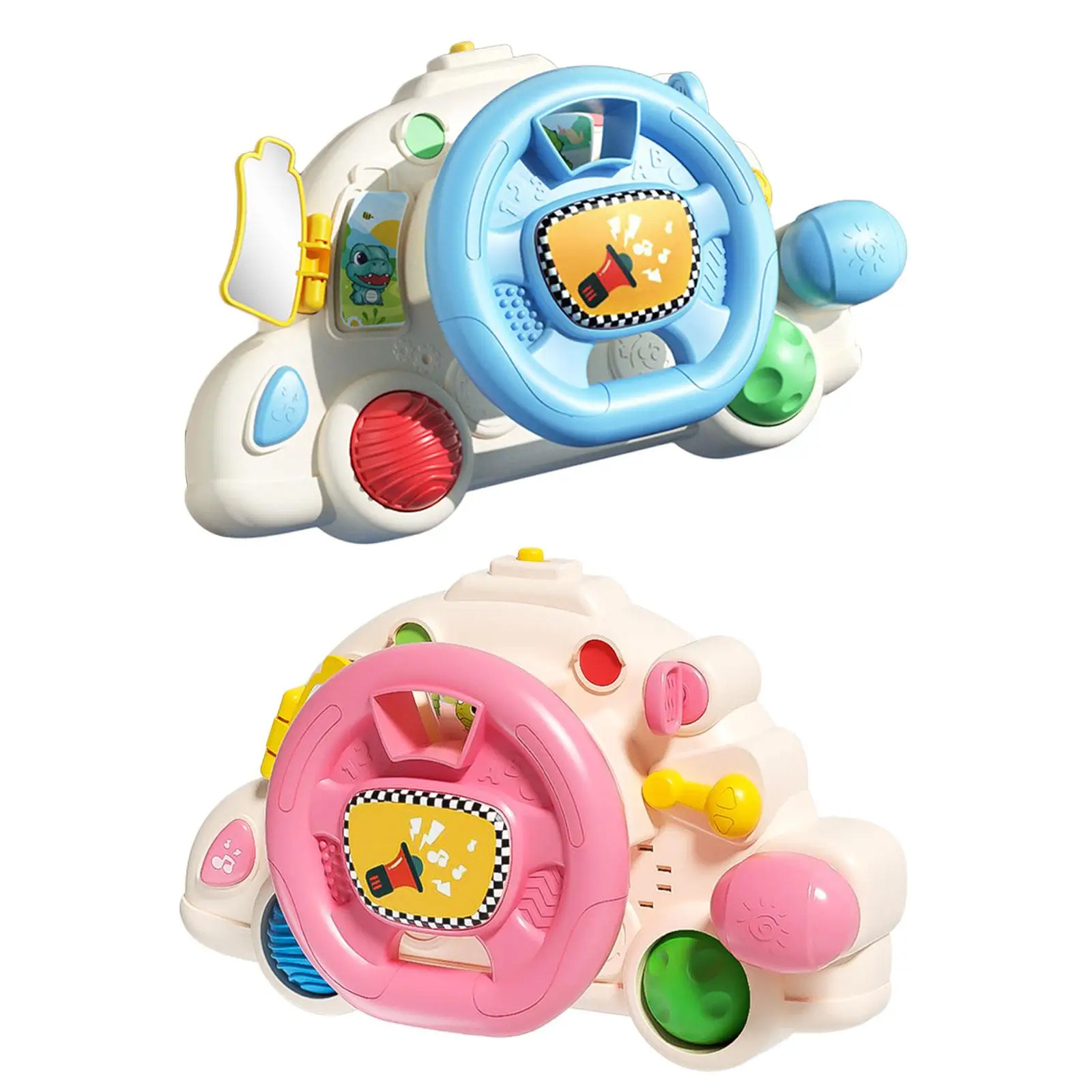 Stroller Steering Wheel Light up Display Interactive Toys Simulation Steering Wheel Toy for Toddlers Children Kids Holiday Gifts
Stroller Steering Wheel Light up Display Interactive Toys Simulation Steering Wheel Toy for Toddlers Children Kids Holiday Gifts