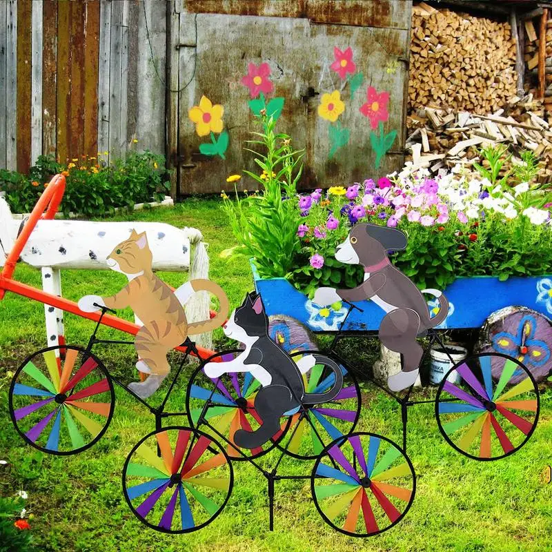 Animal Bike Wind Spinner Cat Puppy Windmill Outdoor Garden Decoration Pinwheel Home Yard Art Decoration Gift
Animal Bike Wind Spinner Cat Puppy Windmill Outdoor Garden Decoration Pinwheel Home Yard Art Decoration Gift