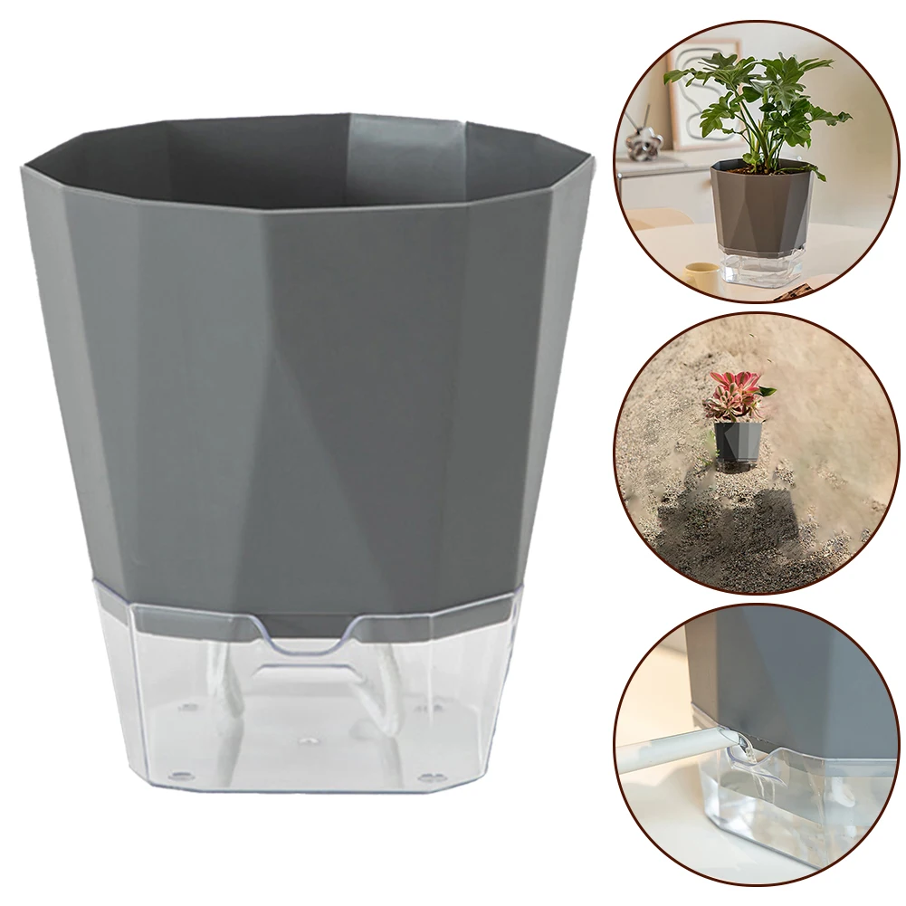 Self Watering Flower Pot Plastic Hydroponic Plant Pot Transparent Double Layer Watering Flower Potted Pot Detachable Design
Self Watering Flower Pot Plastic Hydroponic Plant Pot Transparent Double Layer Watering Flower Potted Pot Detachable Design