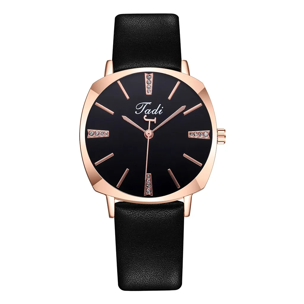

2024 New Reloj Mujer Women'S Quartz Watch Sleek Minimalist Calendar Luxury Leather Strap Watch Women'S Round Pointer Clock
