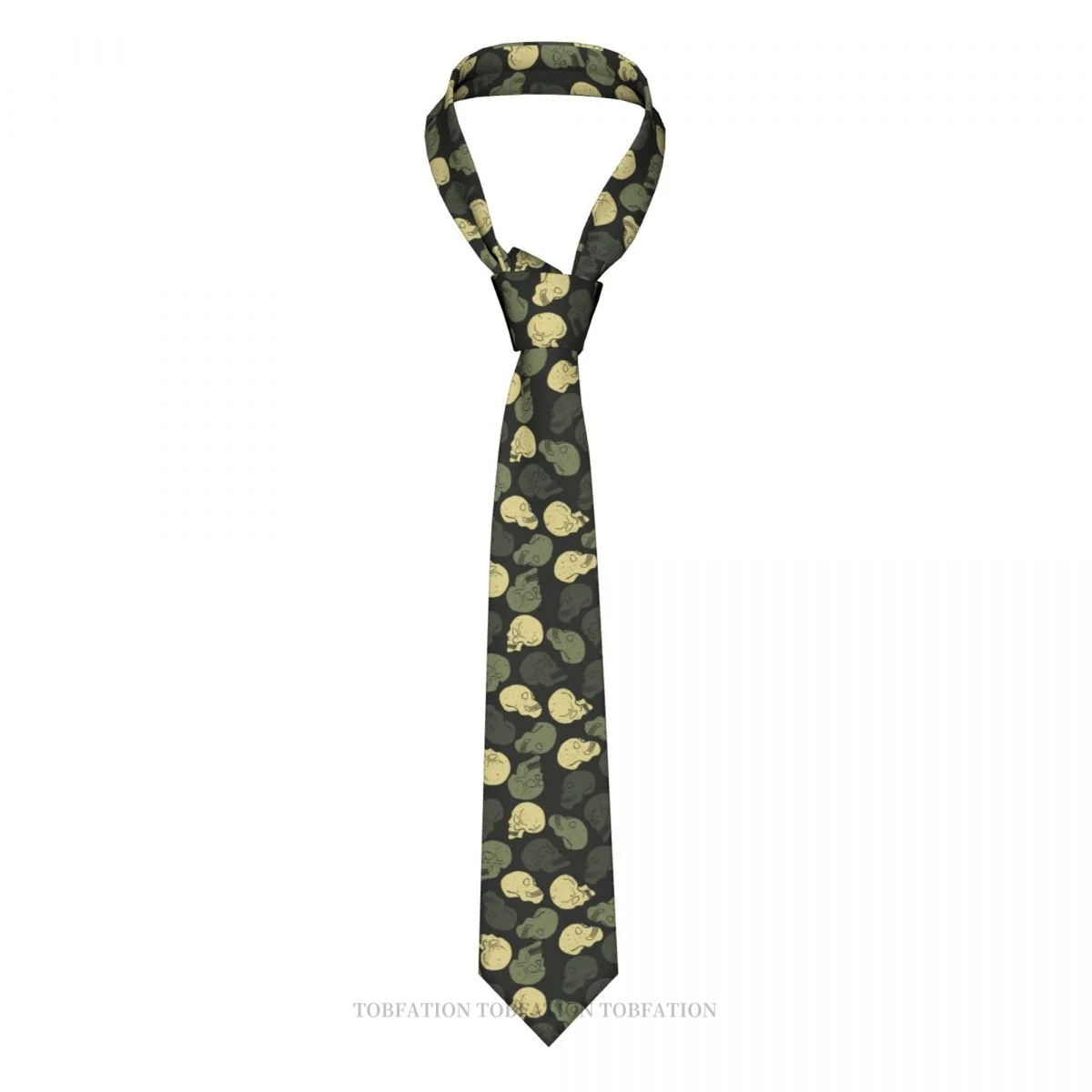 

Camouflage Print Ties Skull Skulls Casual Unisex Neck Tie Shirt Decoration Narrow Striped Slim Cravat