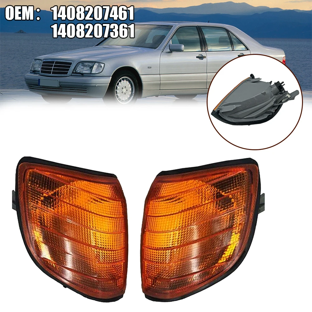 1X левый/правый передний поворотный сигнал, задний свет, подходит для Mercedes-Benz W140 1991-1998 12 В, желтые автомобильные лампы, аксессуары из АБС-пластика
1X левый/правый передний поворотный сигнал, задний свет, подходит для Mercedes-Benz W140 1991-1998 12 В, желтые автомобильные лампы, аксессуары из АБС-пластика