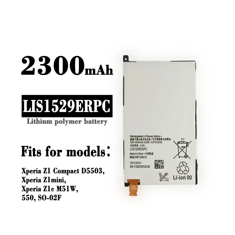 Z1 Compact 2300mAh LIS1529ERPC Battery For Sony Xperia Z1 Compact mini Z1c D5503 M51w + Tools
Z1 Compact 2300mAh LIS1529ERPC Battery For Sony Xperia Z1 Compact mini Z1c D5503 M51w + Tools