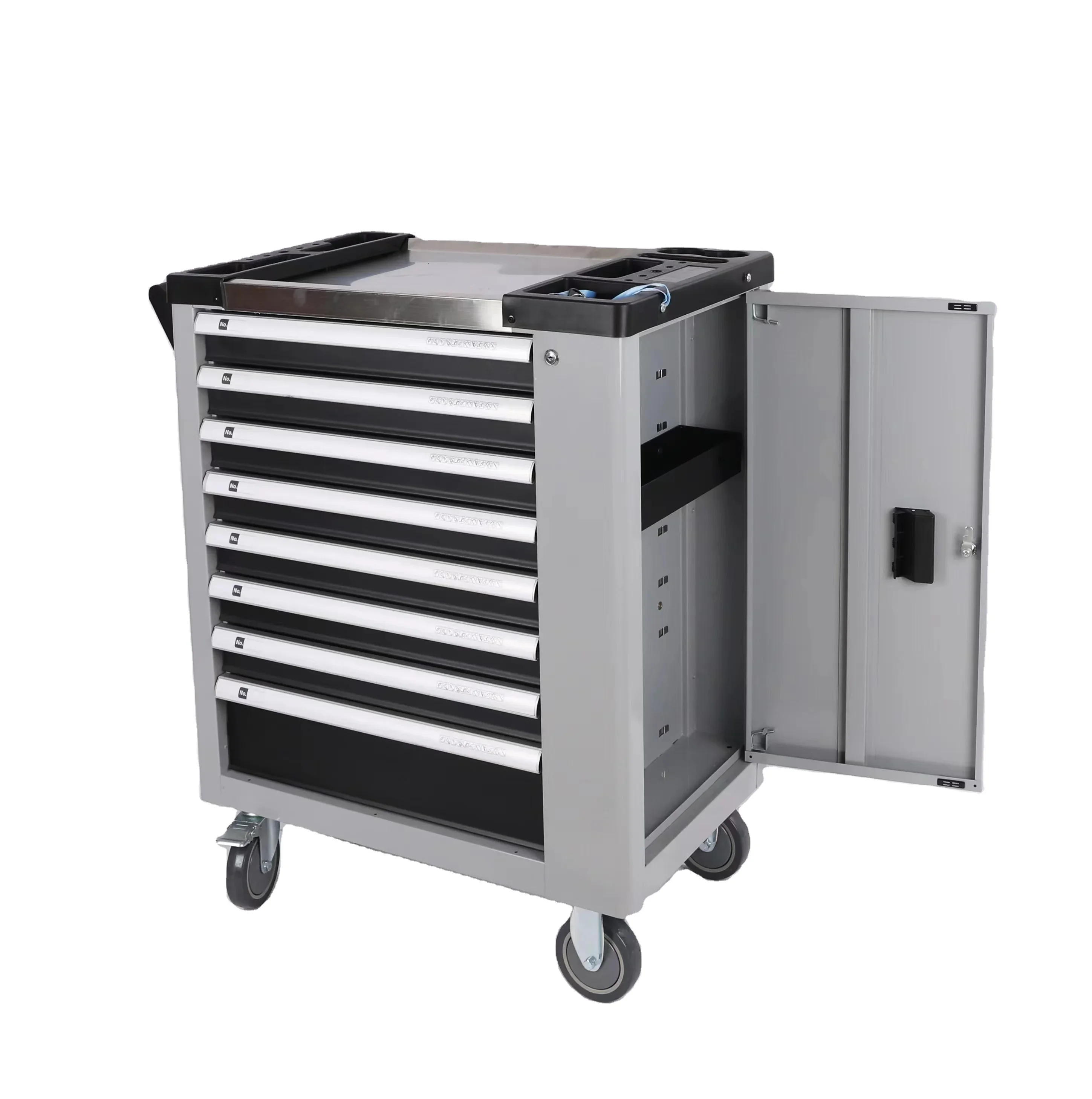 

The new Portable 8 Drawer Mechanic Tool Storage Box Roller Chest Cabinet Trolley With Tools
