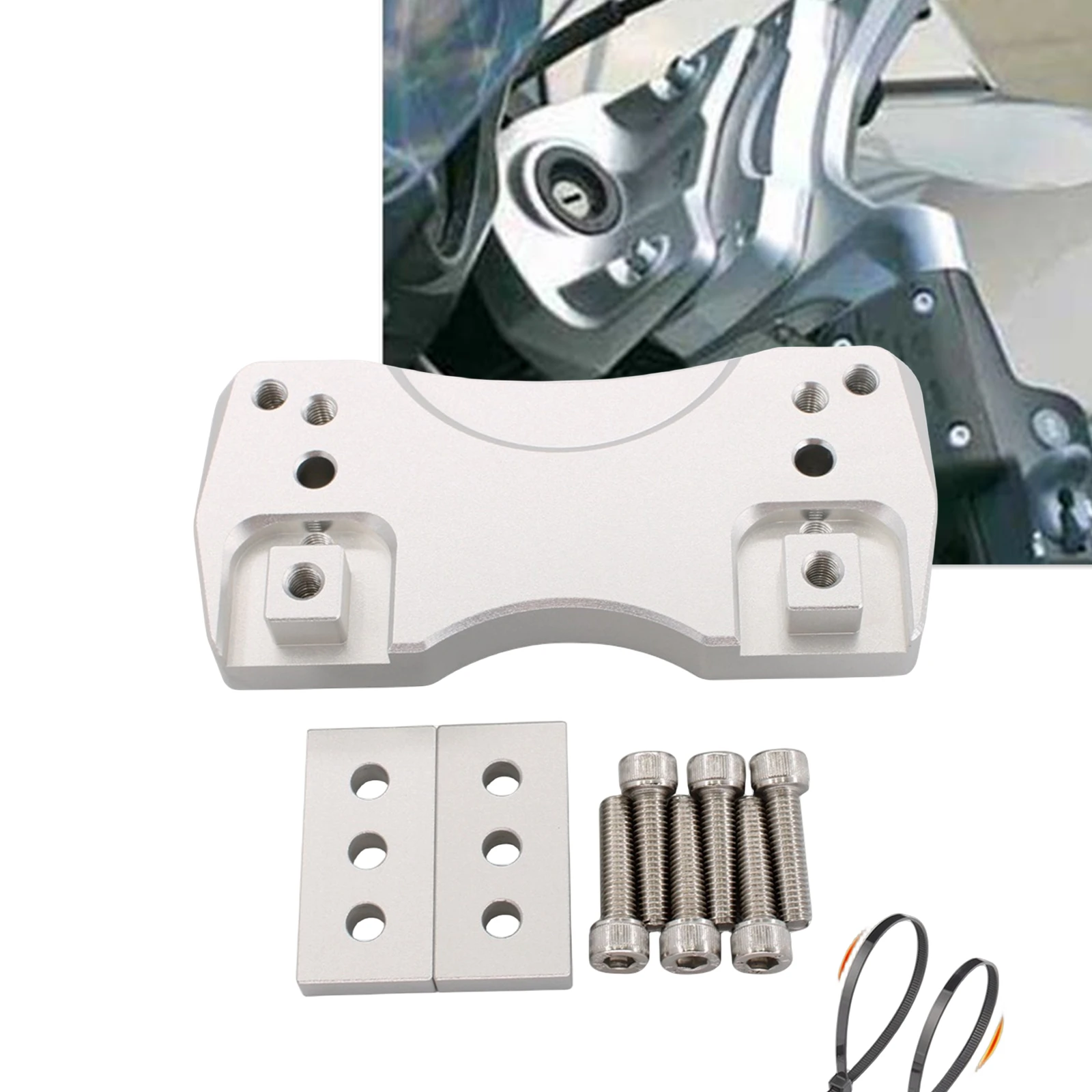 Переходник-зажим на руль мотоцикла для BMW K1200GT 2005-2008 K1300GT 2009-2012 
Переходник-зажим на руль мотоцикла для BMW K1200GT 2005-2008 K1300GT 2009-2012