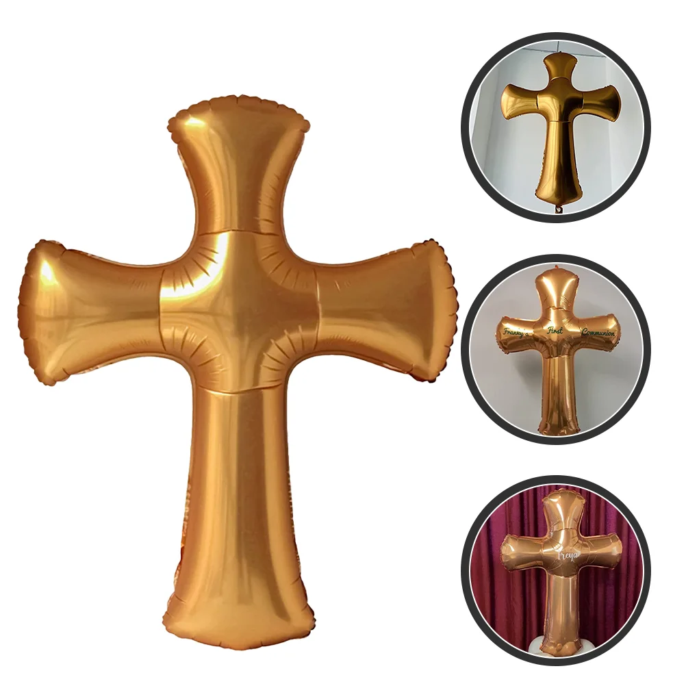 Cross Shape Balloon Aluminum Foil Balloons Jesus Pentecost Baby Shower Christening Eucharist Wedding Birthday Party Decoration
Cross Shape Balloon Aluminum Foil Balloons Jesus Pentecost Baby Shower Christening Eucharist Wedding Birthday Party Decoration