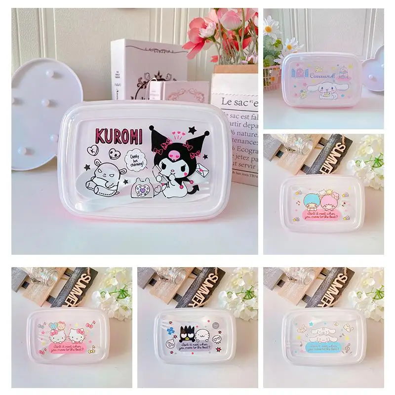 Ланч-бокс Kawaii Sanrio Kuromi Hello Kitty Cinnamoroll с аниме-фигуркой, портативный, с подогревом, Чиппер, товары для дома, подарок для девушки
Ланч-бокс Kawaii Sanrio Kuromi Hello Kitty Cinnamoroll с аниме-фигуркой, портативный, с подогревом, Чиппер, товары для дома, подарок для девушки