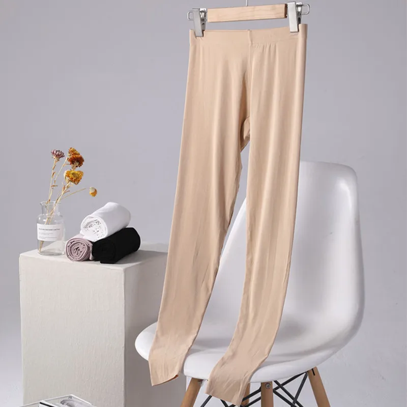 Modal Leggings Women Spring Autumn Pajamas Pant Thin Seamless Elastic Sleepwear Trousers High Waist Slim Nine Point Pants 3XL
Modal Leggings Women Spring Autumn Pajamas Pant Thin Seamless Elastic Sleepwear Trousers High Waist Slim Nine Point Pants 3XL