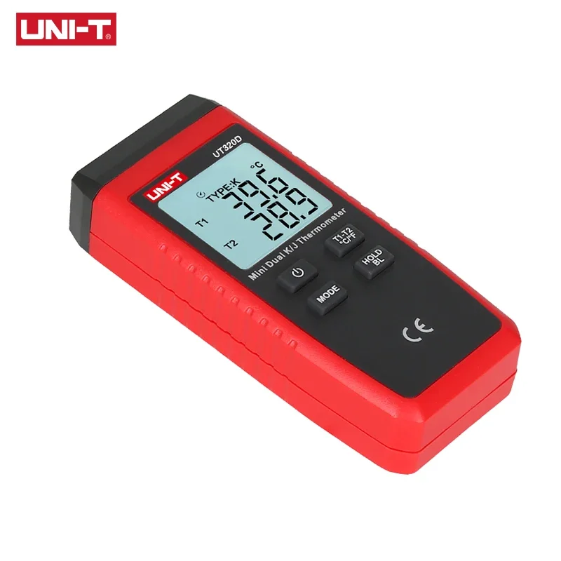 UNI-T UT320D mini-contact thermometer, dual-channel K/J thermocouple thermometer data to keep off automatically
UNI-T UT320D mini-contact thermometer, dual-channel K/J thermocouple thermometer data to keep off automatically