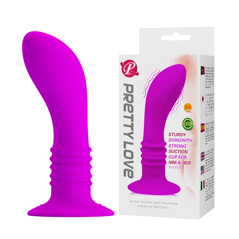 Анальная вибропробка Baile Pretty Love Booty Passion, фуксия BI-014161-0602S - Pretty Love - С вибрацией - Купить