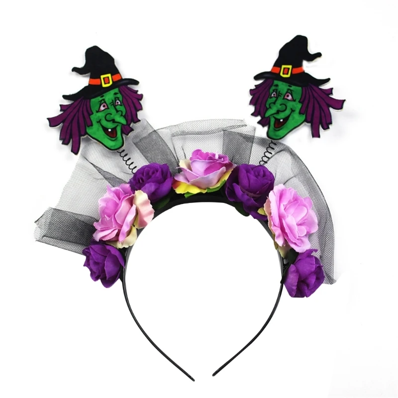 MXMB Halloween Witch Headband Children Dress Up Flower Headwear Hair Accessories for Children Witch Costume Supplies Props
MXMB Halloween Witch Headband Children Dress Up Flower Headwear Hair Accessories for Children Witch Costume Supplies Props