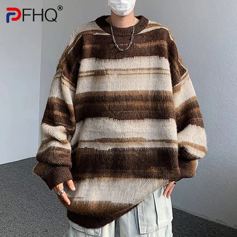 PFHQ China-Chic Sweater Men's Loose Color Contrast Stripe Knit Autumn INS Outdoor Personality Comfortable Versatile Tops 21Z2990
PFHQ China-Chic Sweater Men's Loose Color Contrast Stripe Knit Autumn INS Outdoor Personality Comfortable Versatile Tops 21Z2990