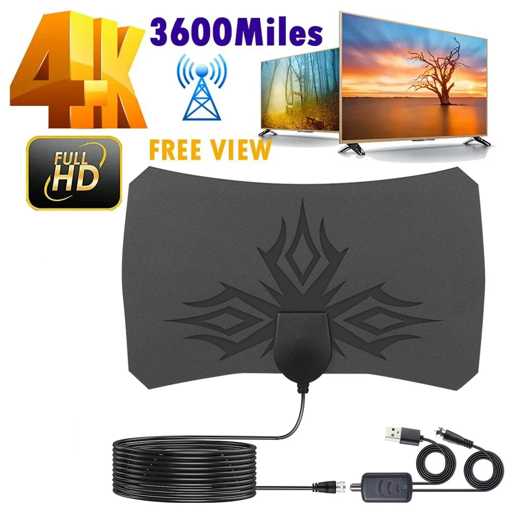 4K Digital TV Antenna Booster Hign Gain High Definition Aerial HD Flat Indoor Active Aerial For Car Antenna RV Travel Smart TV
4K Digital TV Antenna Booster Hign Gain High Definition Aerial HD Flat Indoor Active Aerial For Car Antenna RV Travel Smart TV
