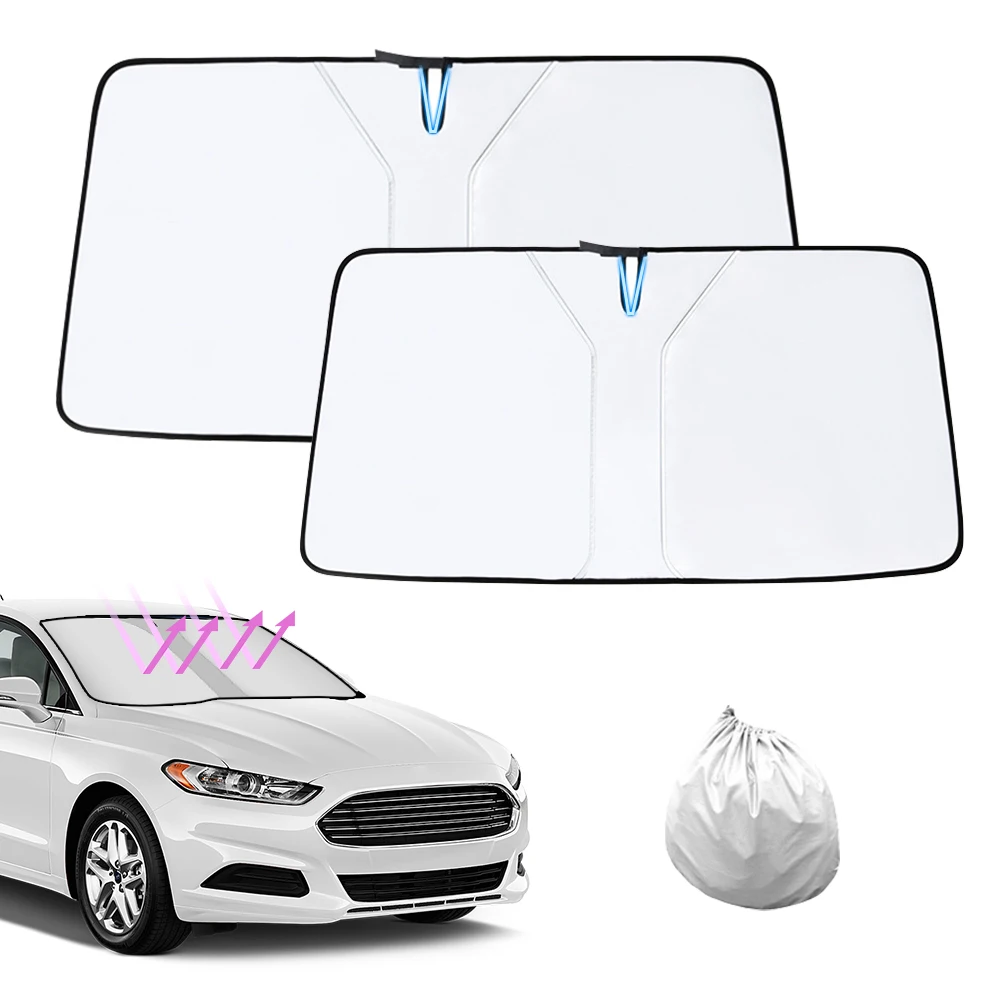 

210T Car Windshield Sunshade UV Ray Reflector Auto Window Sun Shade Visor Shield Cover Keeps Cool Protect Vehicle from Harmful