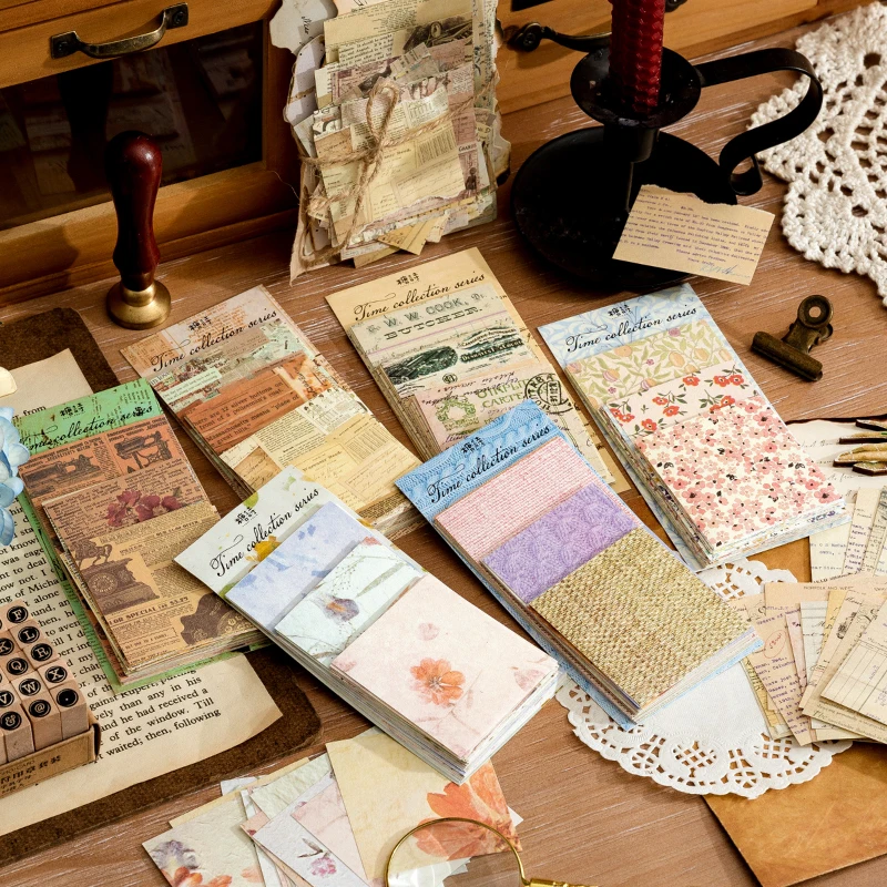 Dimi 60Pcs Time Collection Series Vintage Material Paper Light Paper Collage Background Papers Deco Diary DIY Bullet Journaling
Dimi 60Pcs Time Collection Series Vintage Material Paper Light Paper Collage Background Papers Deco Diary DIY Bullet Journaling