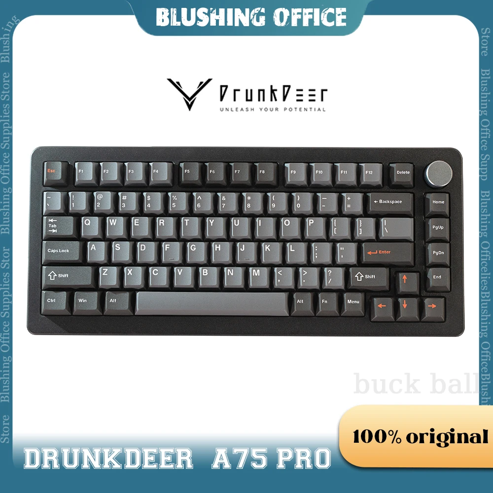 Механическая клавиатура Drunkdeer A75 Pro, проводной Магнитный переключатель, Rgb подсветка, клавиатура с горячей заменой, Быстрое срабатывание, Офисная игровая клавиатура
Механическая клавиатура Drunkdeer A75 Pro, проводной Магнитный переключатель, Rgb подсветка, клавиатура с горячей заменой, Быстрое срабатывание, Офисная игровая клавиатура