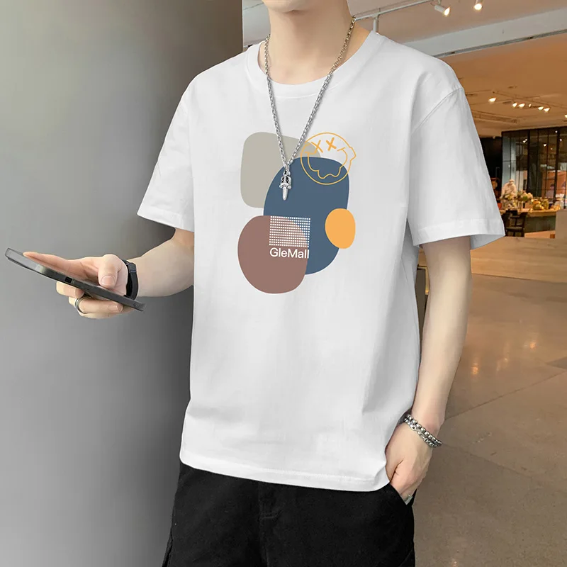 Casual Round Neck Pullovers 2024 Summer Short Sleeve Men's Clothing Fashion Printed Letter All-match Korean Straight T-shirts 
Casual Round Neck Pullovers 2024 Summer Short Sleeve Men's Clothing Fashion Printed Letter All-match Korean Straight T-shirts