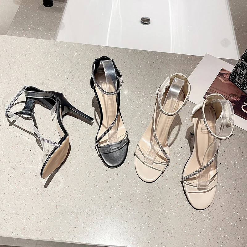 2023 Summer New Narrow Band Women Sandals Shoes Thin High Heel Square Toe Ladies Ankle Buckle Strap Sexy Dress Pumps Fashion
2023 Summer New Narrow Band Women Sandals Shoes Thin High Heel Square Toe Ladies Ankle Buckle Strap Sexy Dress Pumps Fashion